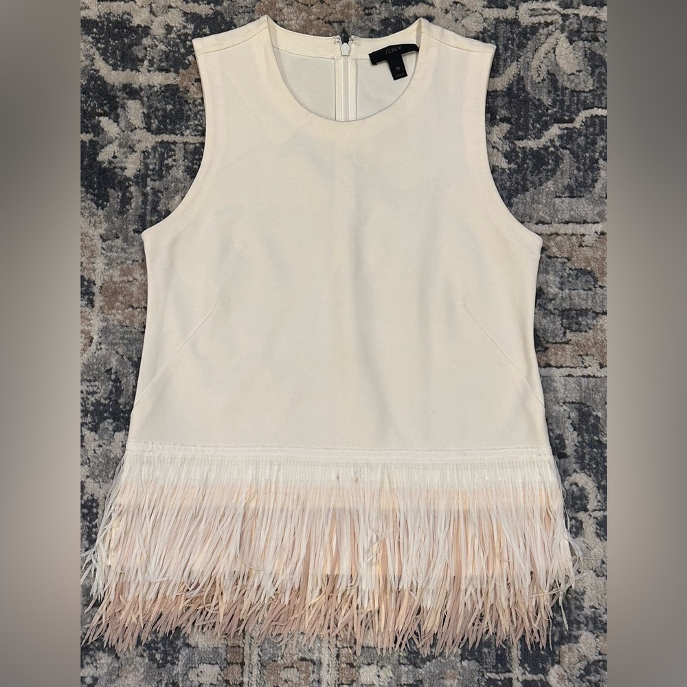 J. Crew white sleeveless top XS